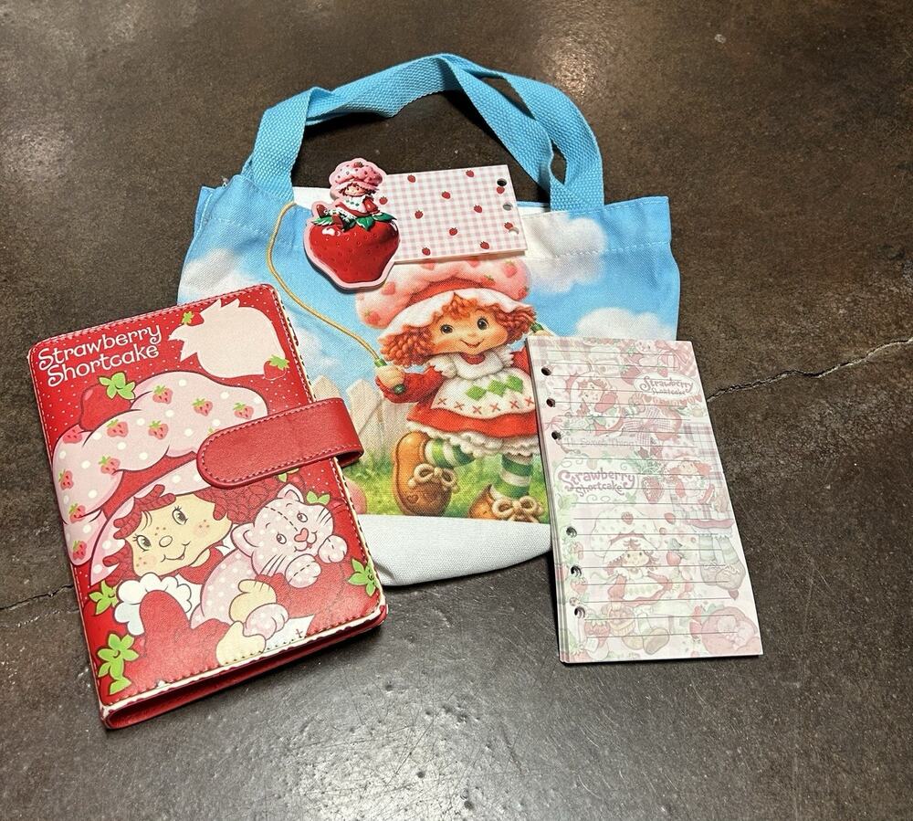 Strawberry Shortcake A6 Binder w/ Printed Stationery paper & Tote